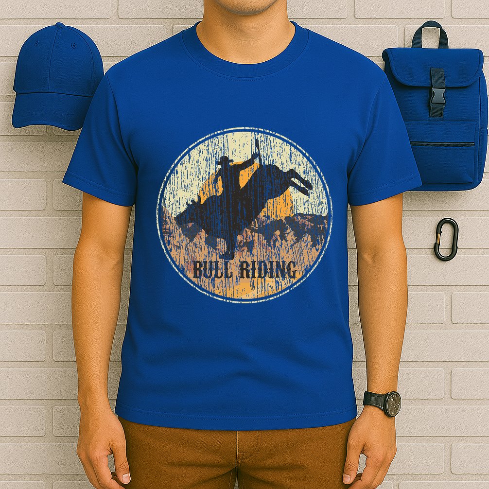 Bull Riding Rodeo Western Country T-Shirt
