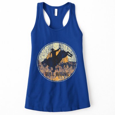 Bull Riding Rodeo Western Country Womens Tank Top