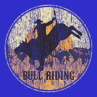 Bull Riding Rodeo Western Country Zip Tote Bag