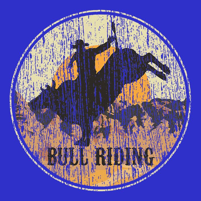 Bull Riding Rodeo Western Country Zip Tote Bag