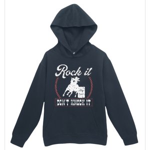 Barrel Racing Rock It Funny Cowgirl Rodeo Horse Barrel Racer Urban Pullover Hoodie