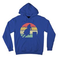 Barrel Racing Rodeo Retro Vintage Gift Hoodie