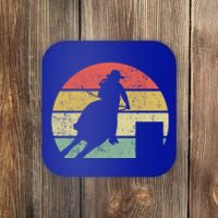 Barrel Racing Rodeo Retro Vintage Gift Coaster