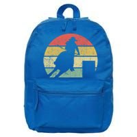 Barrel Racing Rodeo Retro Vintage Gift 16 in Basic Backpack