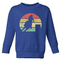 Barrel Racing Rodeo Retro Vintage Gift Toddler Sweatshirt