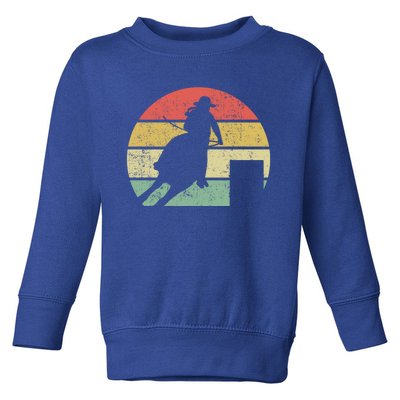 Barrel Racing Rodeo Retro Vintage Gift Toddler Sweatshirt