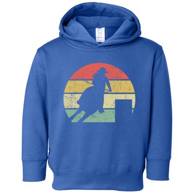 Barrel Racing Rodeo Retro Vintage Gift Toddler Hoodie