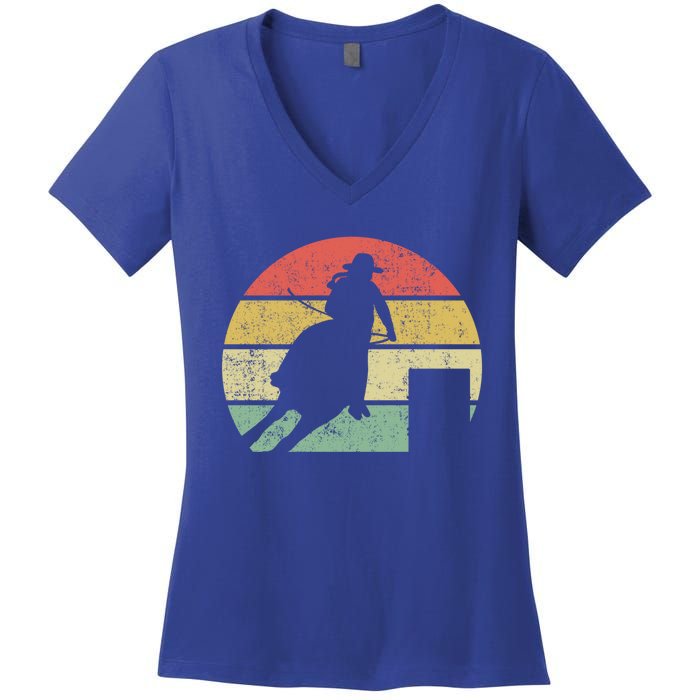 Barrel Racing Rodeo Retro Vintage Gift Women's V-Neck T-Shirt