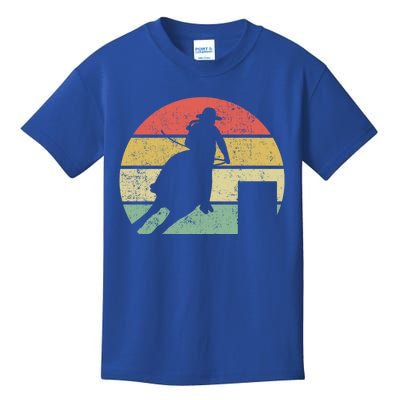 Barrel Racing Rodeo Retro Vintage Gift Kids T-Shirt