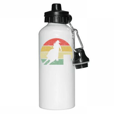 Barrel Racing Rodeo Retro Vintage Gift Aluminum Water Bottle