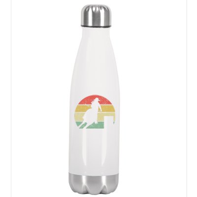 Barrel Racing Rodeo Retro Vintage Gift Stainless Steel Insulated Water Bottle