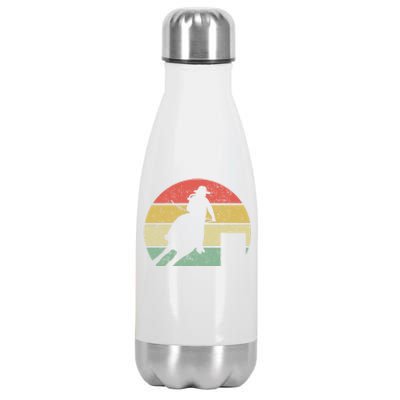 Barrel Racing Rodeo Retro Vintage Gift Stainless Steel Insulated Water Bottle