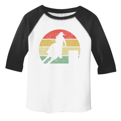 Barrel Racing Rodeo Retro Vintage Gift Toddler Fine Jersey T-Shirt