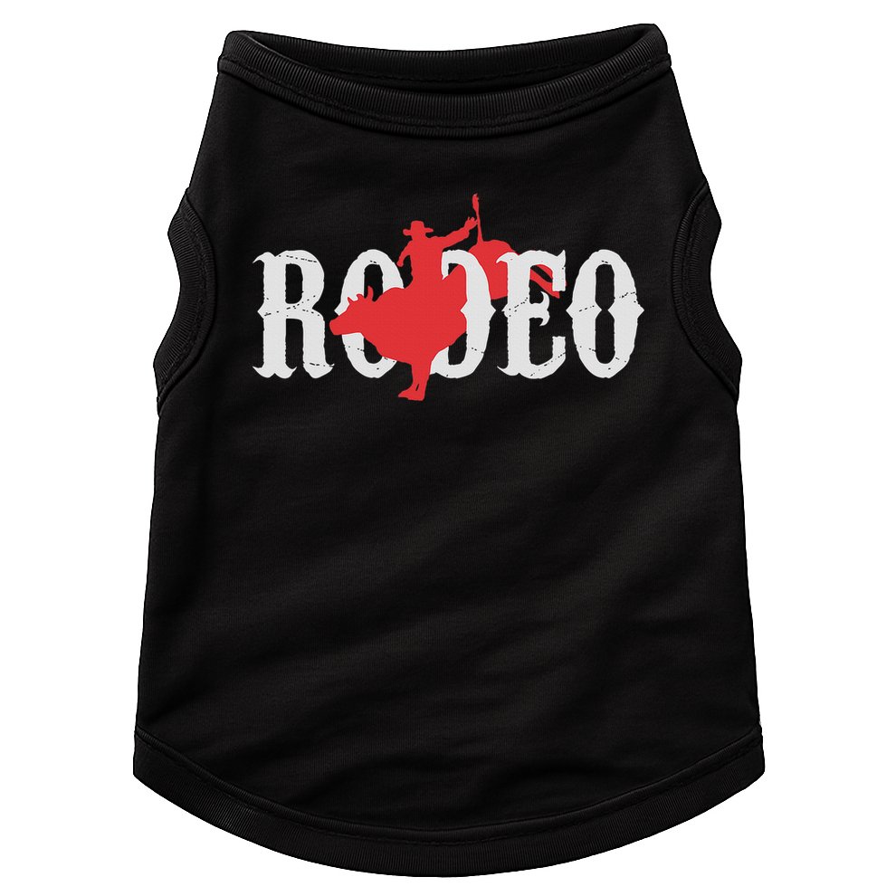 Bull Riding Rodeo Western Country Bull Rider Gift Doggie Tank