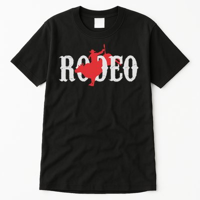 Bull Riding Rodeo Western Country Bull Rider Gift Tall T-Shirt