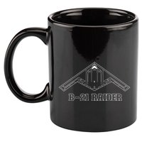 B21 Raider Stealth Bomber Aircraft / USA Airplane Aviation 11oz C Handle Ceramic Mug