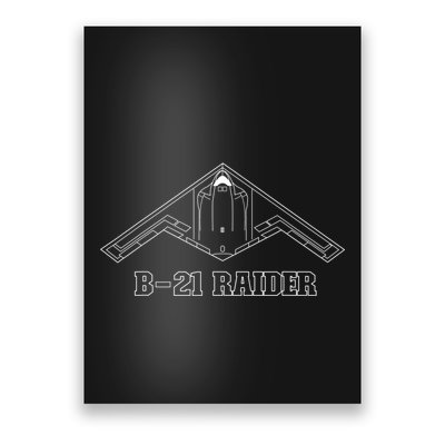 B21 Raider Stealth Bomber Aircraft / USA Airplane Aviation Poster