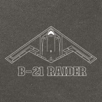 B21 Raider Stealth Bomber Aircraft / USA Airplane Aviation Cotton Canvas Backpack