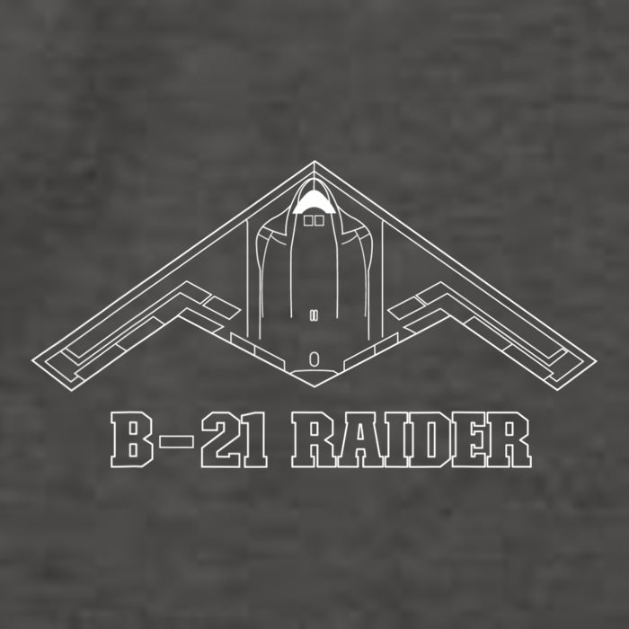 B21 Raider Stealth Bomber Aircraft / USA Airplane Aviation Vector Backpack