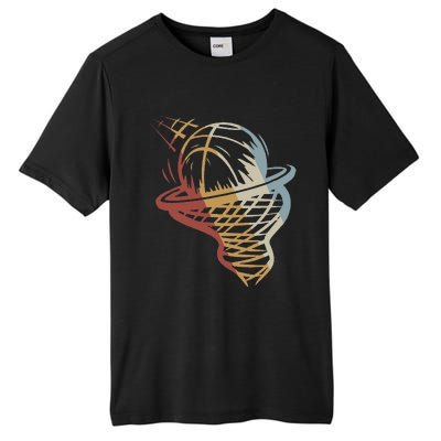 Basketball Retro Style Vintage Tall Fusion ChromaSoft Performance T-Shirt