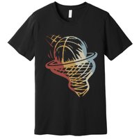 Basketball Retro Style Vintage Premium T-Shirt