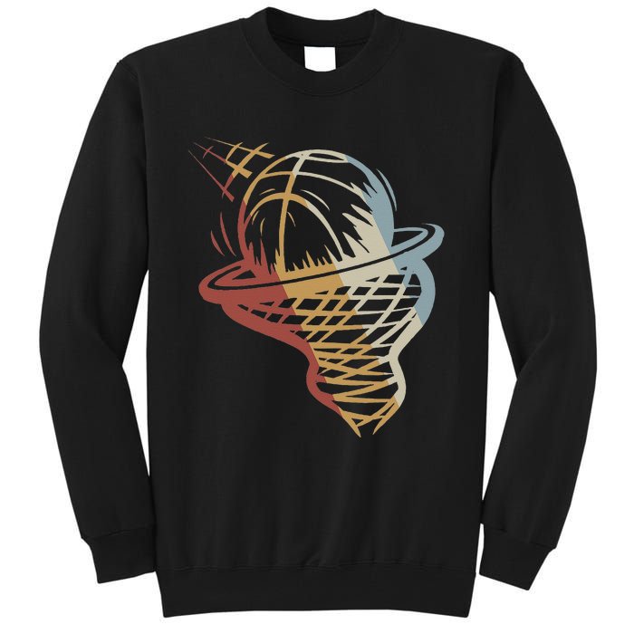 Basketball Retro Style Vintage Tall Sweatshirt