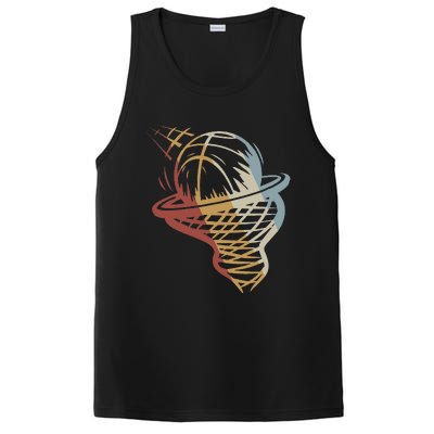 Basketball Retro Style Vintage PosiCharge Competitor Tank