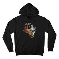 Basketball Retro Style Vintage Tall Hoodie