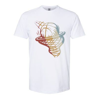 Basketball Retro Style Vintage Softstyle CVC T-Shirt