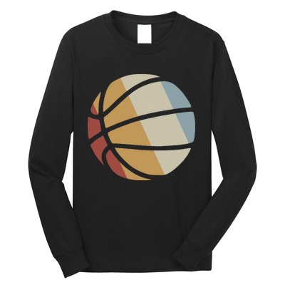 Basketball Retro Style Vintage Long Sleeve Shirt