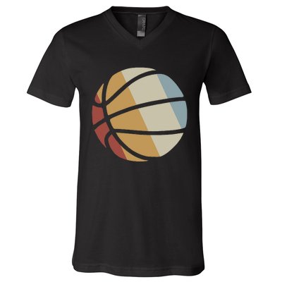 Basketball Retro Style Vintage V-Neck T-Shirt