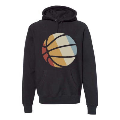 Basketball Retro Style Vintage Premium Hoodie