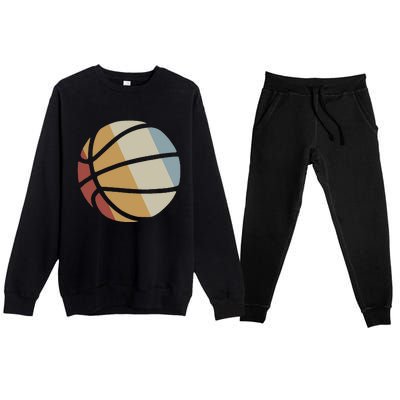 Basketball Retro Style Vintage Premium Crewneck Sweatsuit Set