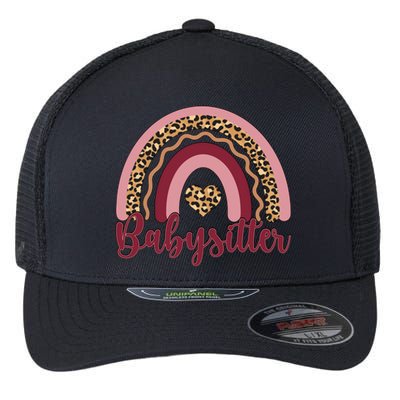 Babysitter Rainbow Sitting Sitters Funny Gift Flexfit Unipanel Trucker Cap