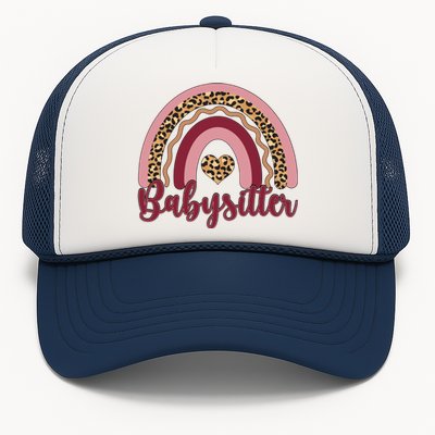 Babysitter Rainbow Sitting Sitters Funny Gift Trucker Hat