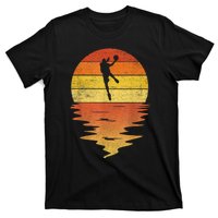 Basketball Retro Sunset 70s Vintage Basketball T-Shirt