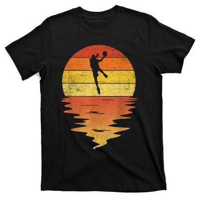 Basketball Retro Sunset 70s Vintage Basketball T-Shirt