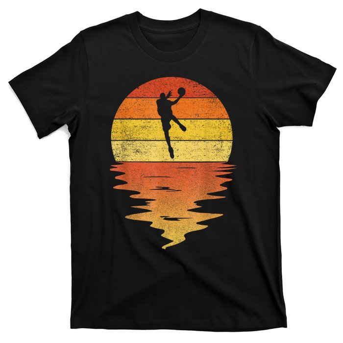 Basketball Retro Sunset 70s Vintage Basketball T-Shirt