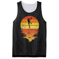 Basketball Retro Sunset 70s Vintage Basketball Mesh Reversible Basketball Jersey Tank