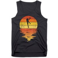 Basketball Retro Sunset 70s Vintage Basketball Tank Top