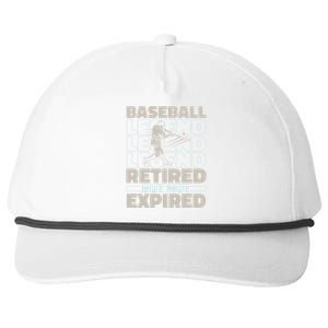 Baseballer Retired Sport Funny Gift Player Team Baseball Gift Snapback Five-Panel Rope Hat