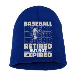 Baseballer Retired Sport Funny Gift Player Team Baseball Gift Short Acrylic Beanie