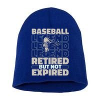 Baseballer Retired Sport Funny Gift Player Team Baseball Gift Short Acrylic Beanie