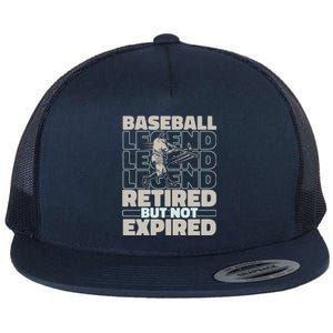 Baseballer Retired Sport Funny Gift Player Team Baseball Gift Flat Bill Trucker Hat