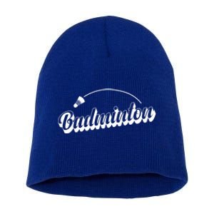 Badminton Racket Shuttlecock Sport Cute Gift Short Acrylic Beanie