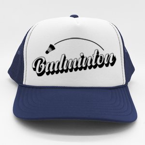 Badminton Racket Shuttlecock Sport Cute Gift Trucker Hat