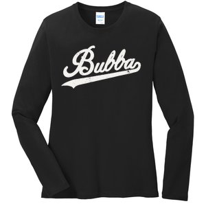 Bubba Retro Style Father’s day gift for Bubba Brother Ladies Long Sleeve Shirt