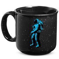 Blue Retro Space Astronaut 15oz Campfire Ceramic Mug