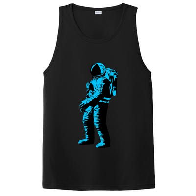 Blue Retro Space Astronaut PosiCharge Competitor Tank