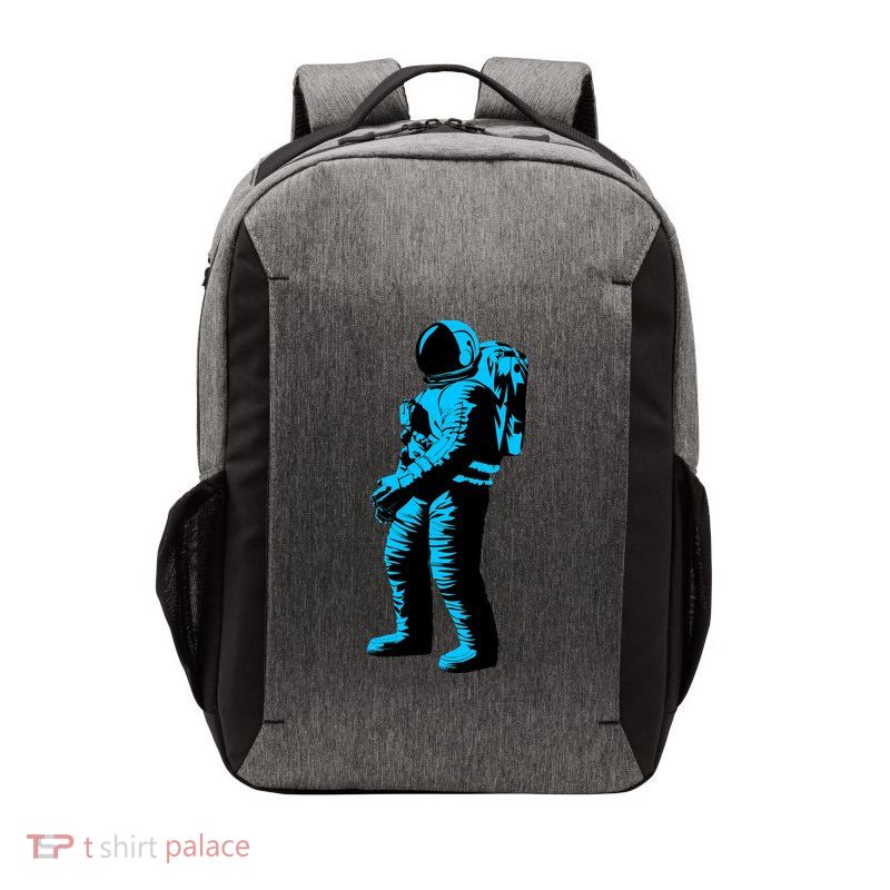 Blue Retro Space Astronaut Vector Backpack